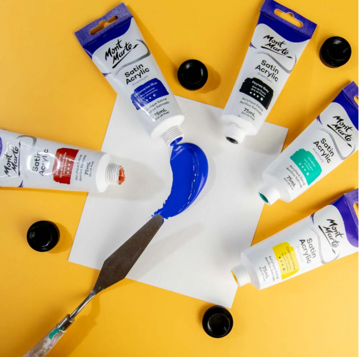 PMSA7514 Vopsea acrilică satin Mont Marte 75ml - Ultramarine Blue [2]