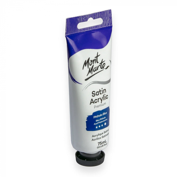PMSA7515 Vopsea acrilicǎ satin Mont Marte 75ml - Phtalo Blue [2]
