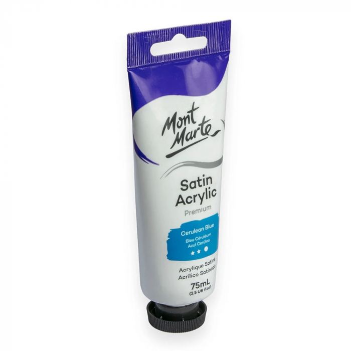 PMSA7517 Vopsea acrilica satin Mont Marte 75ml - Cerulean Blue [2]