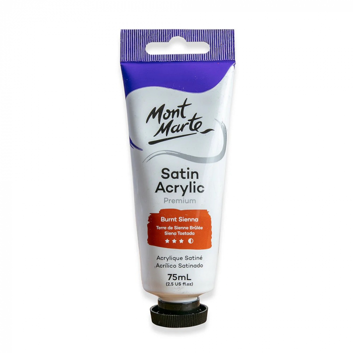 PMSA7526 Vopsea acrilicǎ satin Mont Marte 75ml - Burnt Sienna [1]