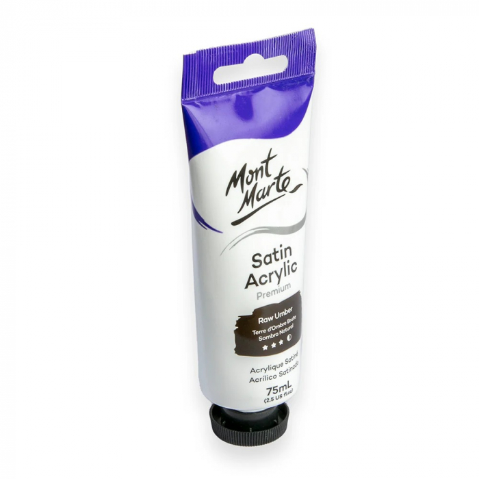 PMSA7528 Vopsea acrilicǎ satin Mont Marte 75ml - Raw Umber [2]