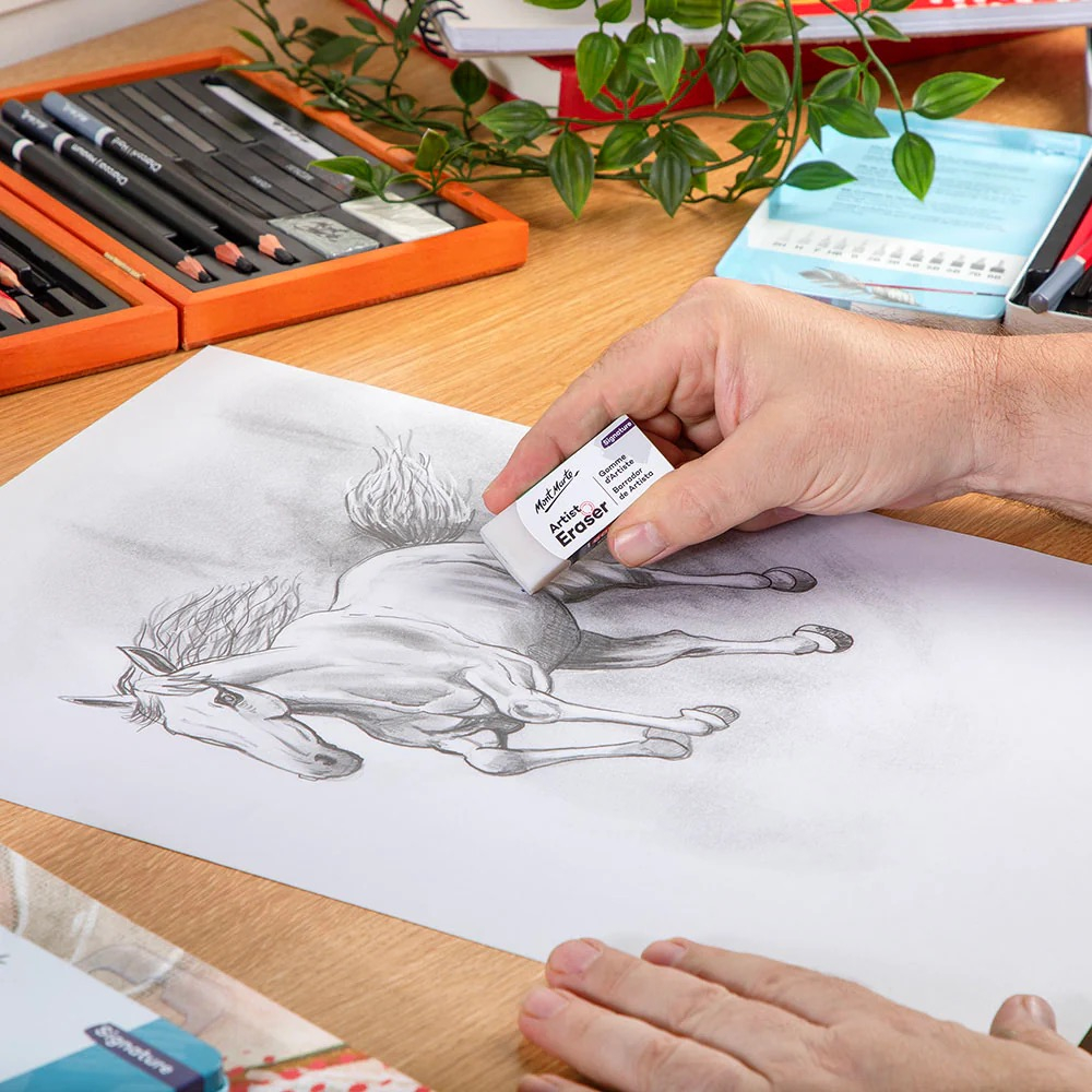 Radiera Artist medie-alba/neagra Mont Marte [4]