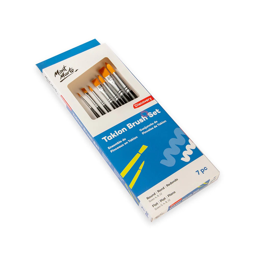 Set mixt pensule par taklon Mont Marte 7buc [3]