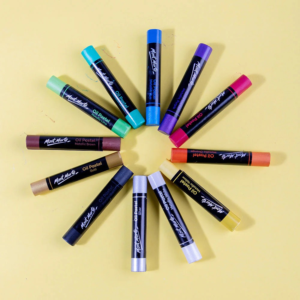 Set pastel ulei metallic 12buc Mont Marte [2]