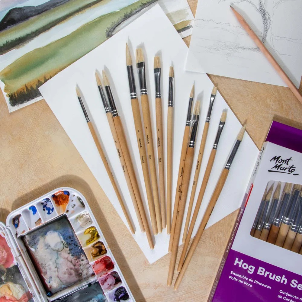 Set pensule par porc Mont Marte 12buc [8]