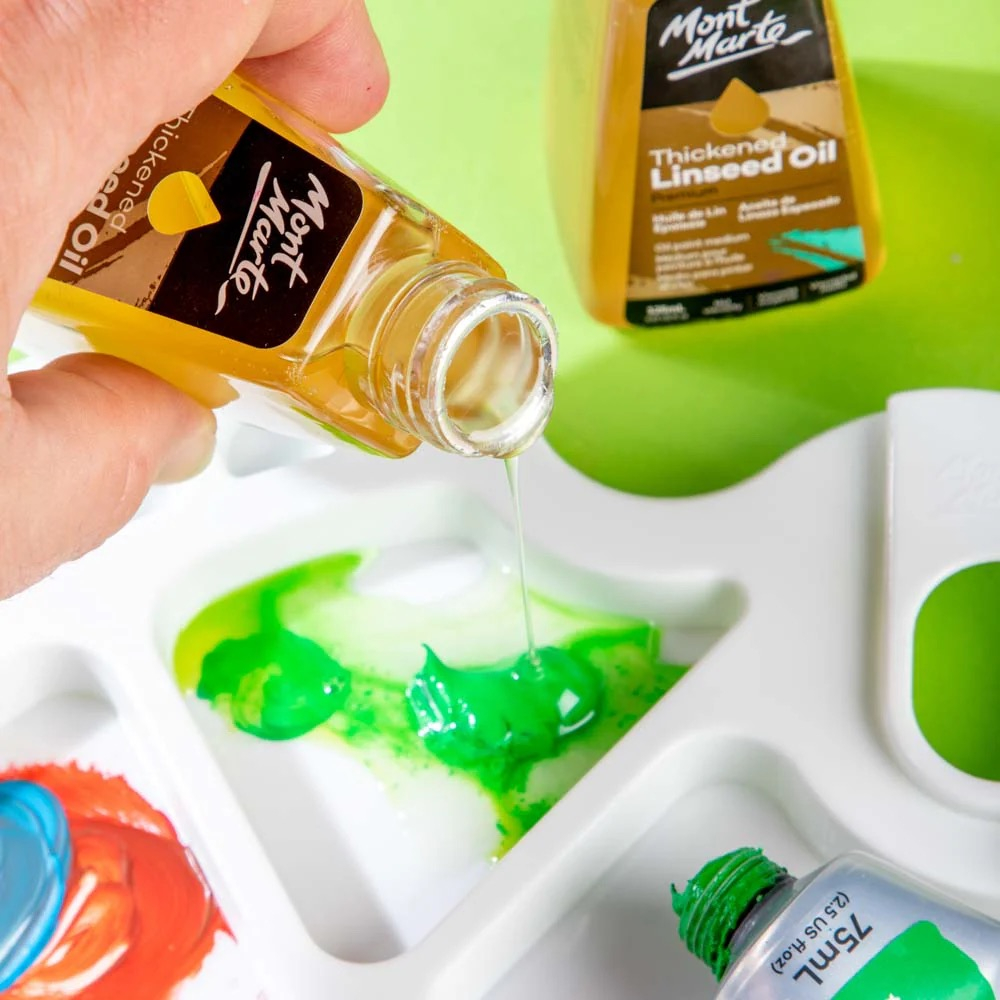 Ulei de in crud pentru pictura Mont Marte125ml [5]