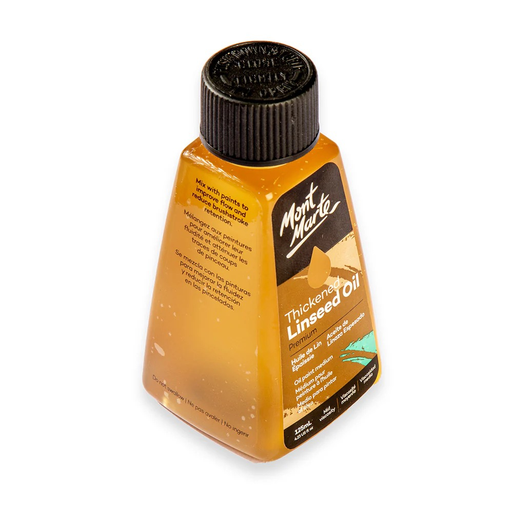 Ulei de in crud pentru pictura Mont Marte125ml [3]