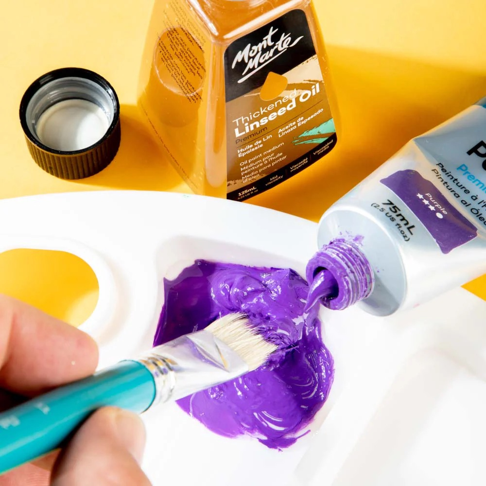 Ulei de in crud pentru pictura Mont Marte125ml [6]