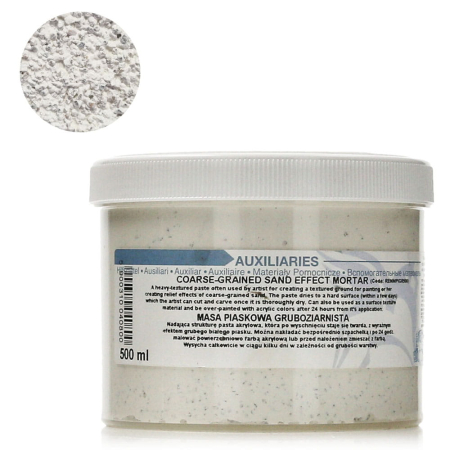 Paste și efecte decorative - Pastă structurală cu nisip grosier Renesans, 500 ml