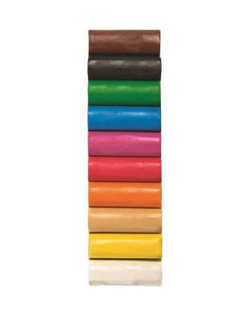 Plastilină școlară Koh-I-Noor, 10 culori, 200 g [1]