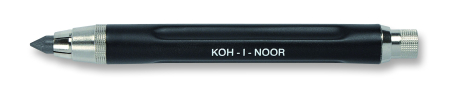 DESEN - Creion mecanic metalic negru Koh-I-Noor, mină de 5,6 mm, corp de 109 mm