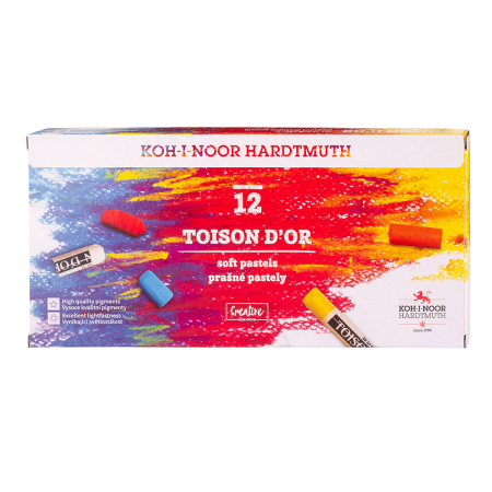 Set 12 pasteluri uscate moi Koh-I-Noor Toison d'Or, rotunde [0]