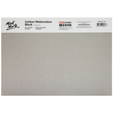 Bloc acuarele bumbac 300gr A4 12 coli Mont Marte [1]