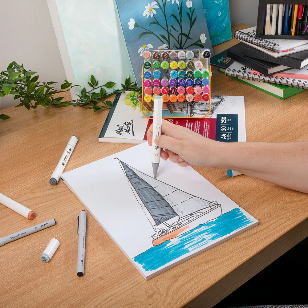 Bloc hartie Bristol 250gr A4 Mont Marte 20 coli [4]