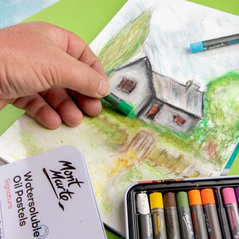 Bloc pentru pasteluri in ulei Mont Marte A4 [6]