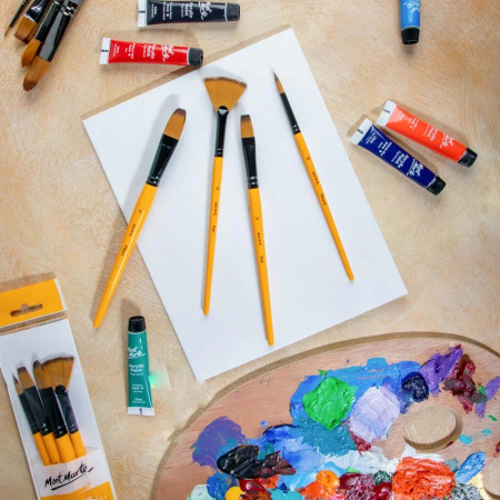 BMHS0013 Pensule gallery acrylic Mont Marte 4/set [7]