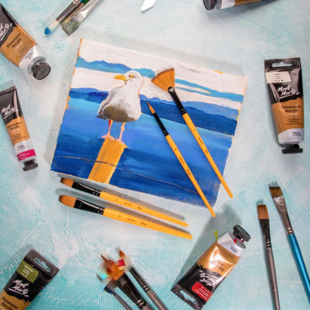 BMHS0013 Pensule gallery acrylic Mont Marte 4/set [5]