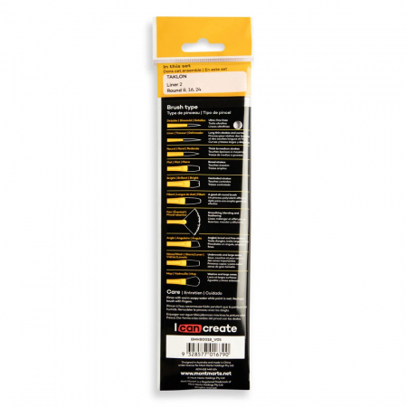 BMHS0018 Pensule gallery acrylic Mont Marte 4/set [7]