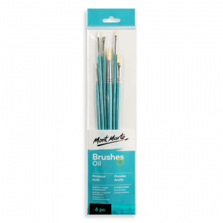 Seturi pensule pentru ulei - BMHS0019 Pensule gallery Oil Mont Marte 6/set