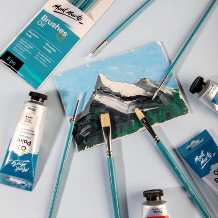 BMHS0020 Pensule Gallery Oil Mont Marte 5/set [9]
