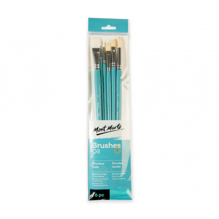 Seturi pensule pentru ulei - BMHS0021 Pensule Gallery Oil Mont Marte 6/set