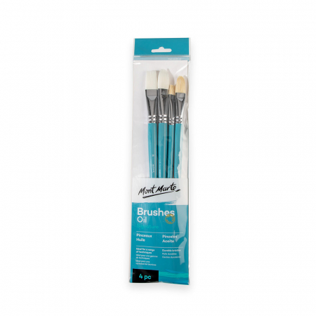Seturi pensule pentru ulei - BMHS0022 Pensule Gallery Oil Mont Marte 4/set