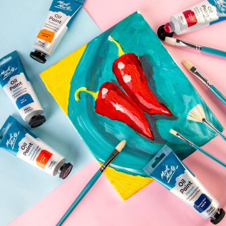 Pensule Gallery Oil Mont Marte 5/set [1]