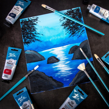 Pensule Gallery Oil Mont Marte 5/set [2]