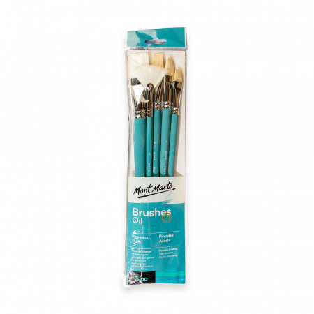 Seturi pensule pentru ulei - BMHS0025 Pensule Gallery Oil Mont Marte 5/set