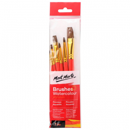 Seturi pensule pentru acuarela - BMHS0026 Pensule Gallery Watercolour Mont Marte 7/set
