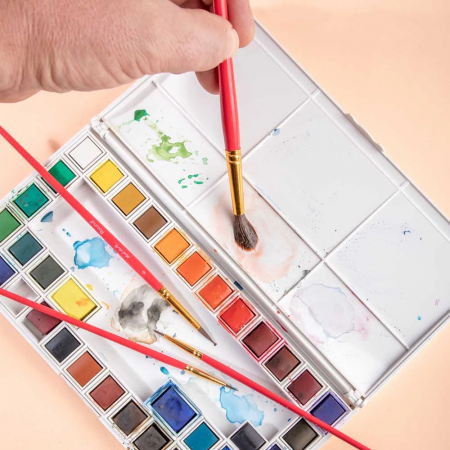 BMHS0028 Pensule Gallery Watercolour Mont Marte 4/set [4]