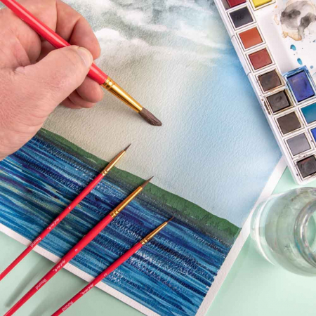 BMHS0028 Pensule Gallery Watercolour Mont Marte 4/set [5]