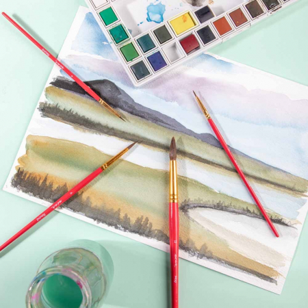 BMHS0028 Pensule Gallery Watercolour Mont Marte 4/set [8]