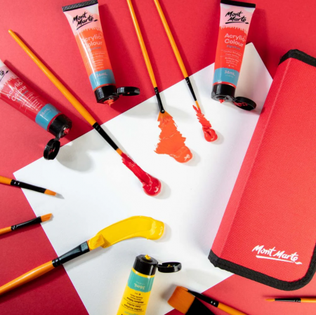 Pensule in mapa pentru acrilic Mont Marte 11 buc/set [4]