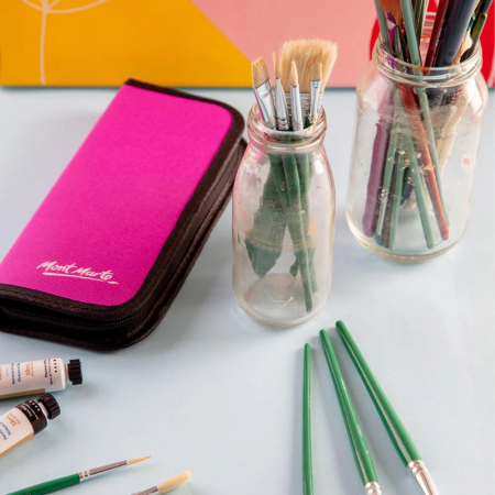 BMHS0031 Pensule pentru ulei  în mapă Mont Marte 11 buc/set [2]