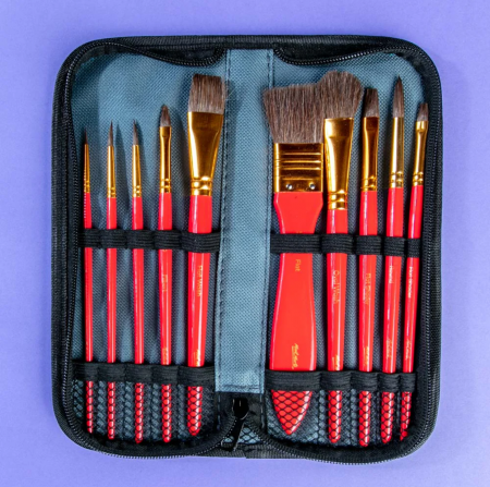 BMHS0032 Pensule pentru acuarele în mapă Mont Marte 11 buc/set [4]