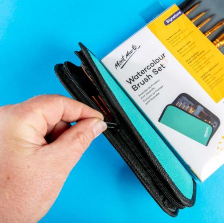 BMHS0032 Pensule pentru acuarele în mapă Mont Marte 11 buc/set [3]