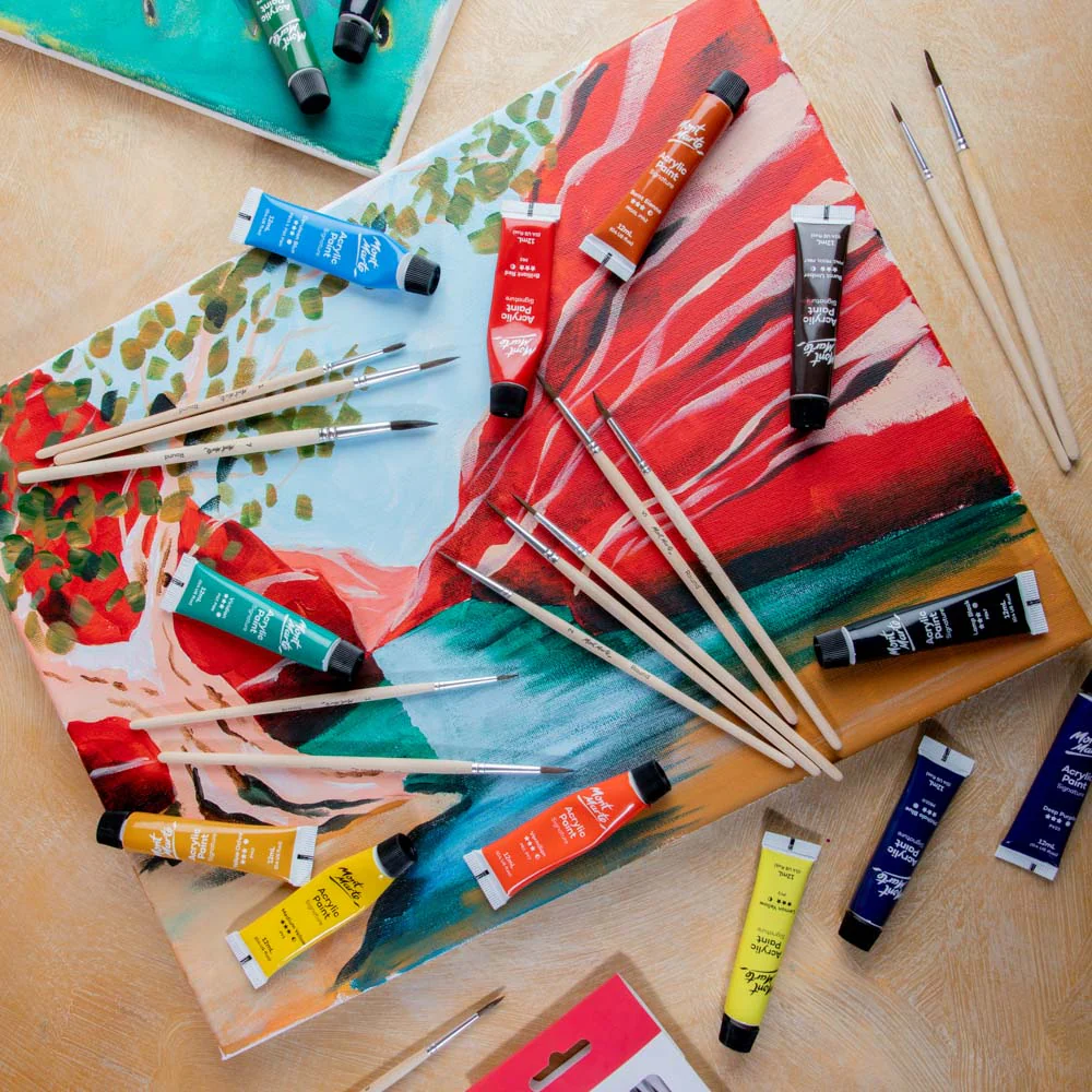 BMHS0057 Set pensule rotunde pǎr natural 13buc Mont Marte [8]