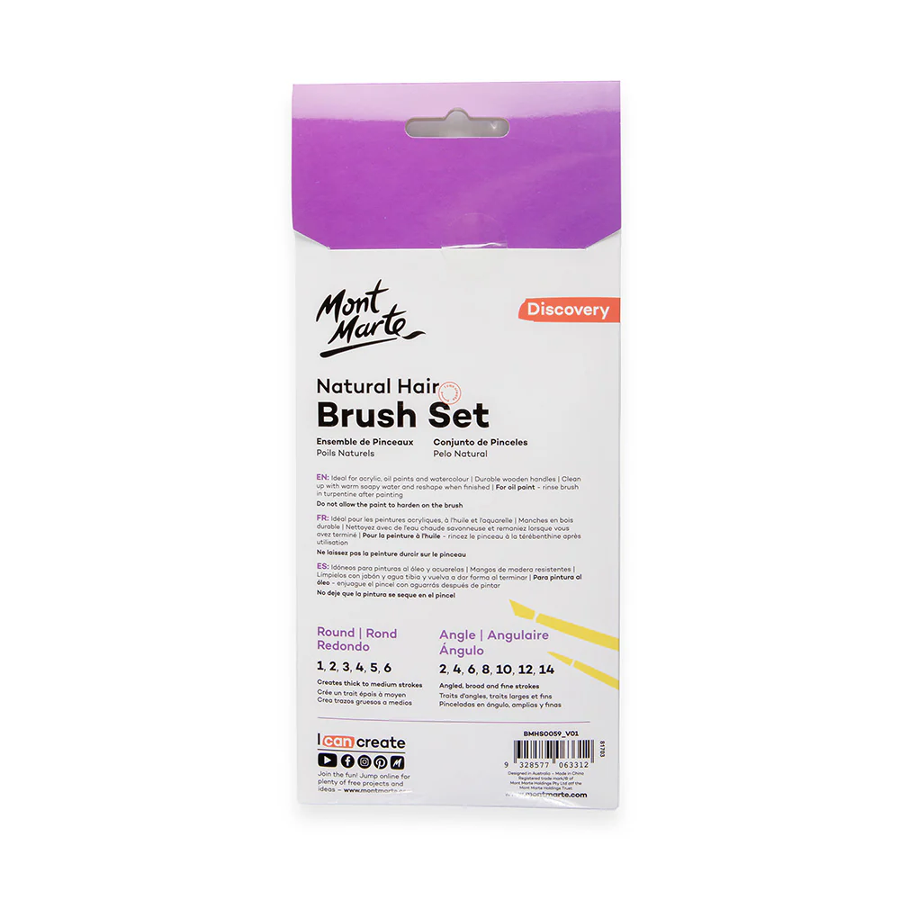 BMHS0059 Set mixt pensule pǎr natural 13buc Mont Marte [2]