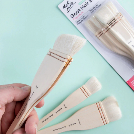 BMHS1003 Pensule Mont Marte păr capră 3 buc/set 25/50/75 mm [4]