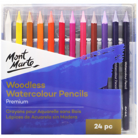 Grafica - BPN0002 Creioane acuarelă fără lemn Mont Marte 24buc/set