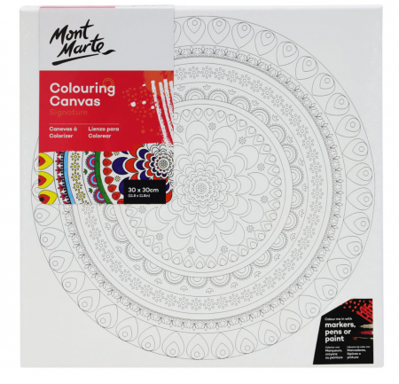 Suporturi pictura - CACL3030B Pânză model Mont Marte Mandala 30X30