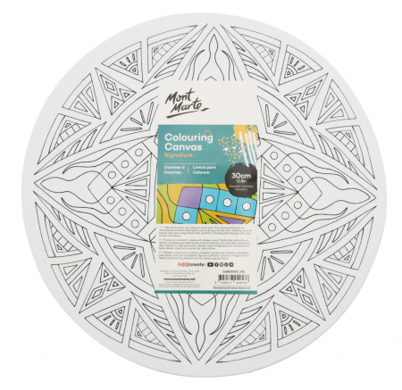 Suporturi pictura - CARD0030 Pânză model Mandala 30cm Mont Marte