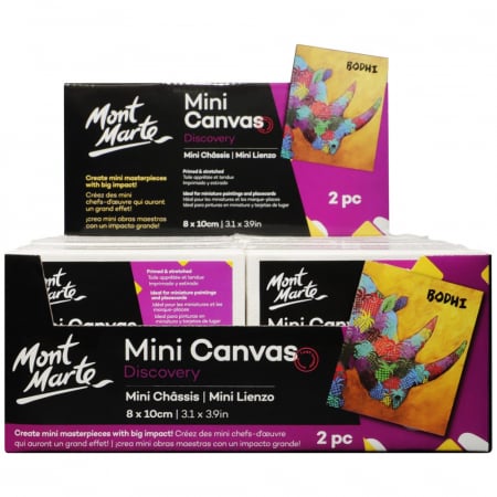 Suporturi pictura - CAXX0810 Mini Canvas Mont Marte 8x10cm 2buc/set