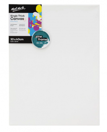 Suporturi pictura - Panza sasiu densitate simpla Mont Marte Discovery 30 x 40cm