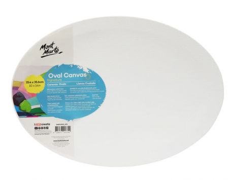 Panza - CMOV2535 Pânză ovală densitate dublă Mont Marte 25.4x35.6cm