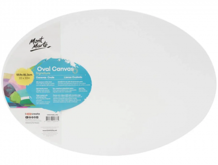 Canvas- speciale - CMOV5580 Pânză ovală densitate dublă Mont Marte 55.9x81.3cm