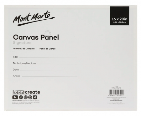 CMPL4050 Placaj pânzat caserat Mont Marte 40.6x50.8cm [1]