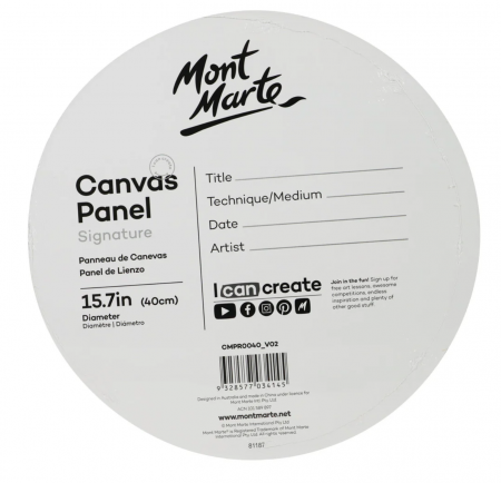 CMPR0040 Placaj pânzat rotund 40cm Mont Marte [2]