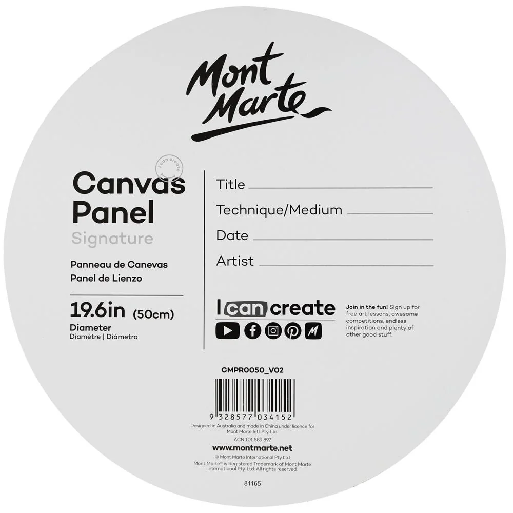 CMPR0050 Placaj pânzat rotund 50cm Mont Marte [1]